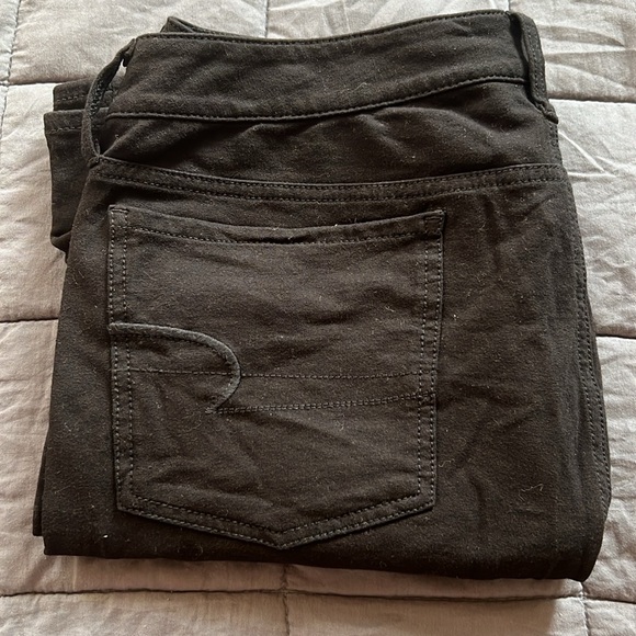 American Eagle Knit Jeggings (Super Stretch) in Size 18 Long (Black) - Picture 5 of 7
